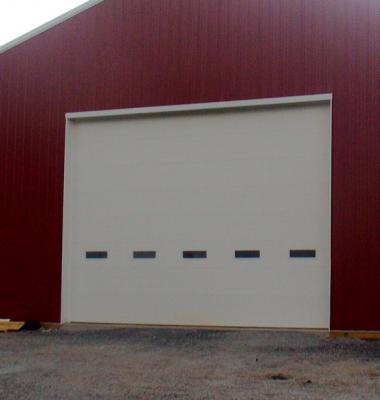 14ft x 20ft wide commercial door with windows